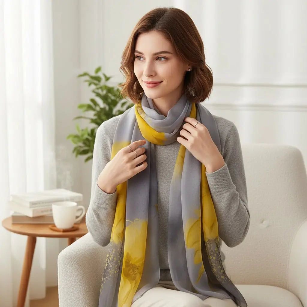 Foulard Soie - KASUMI - Coeur de Foulard