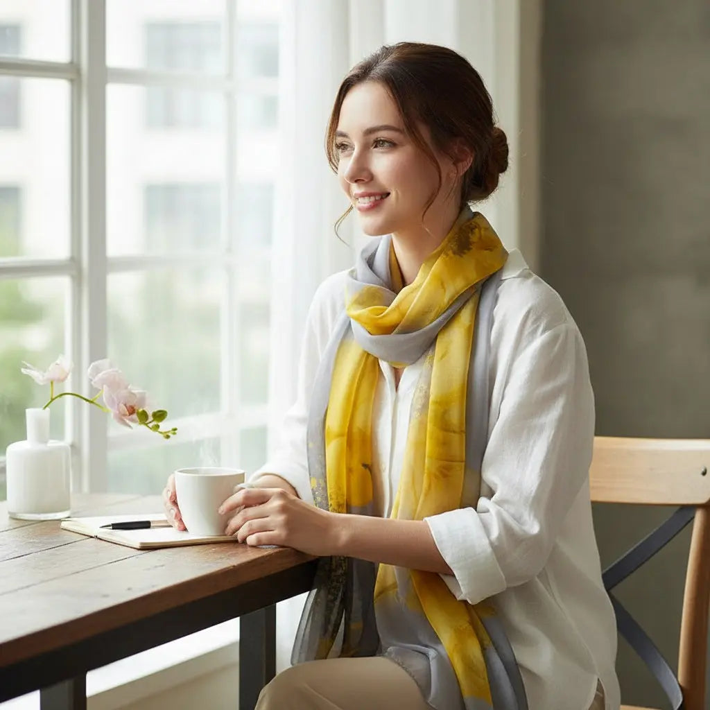 Foulard Soie - KASUMI - Coeur de Foulard