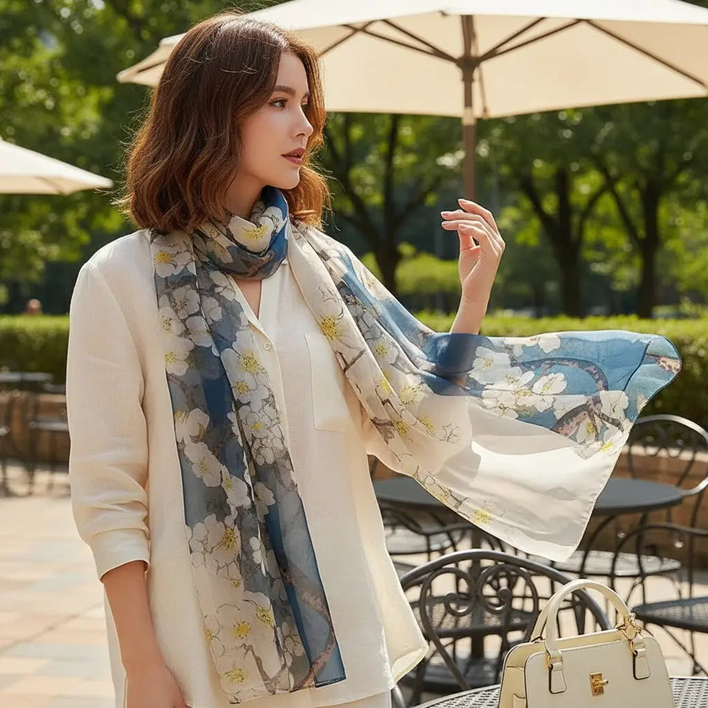 Foulard Soie - KYOKO - Coeur de Foulard
