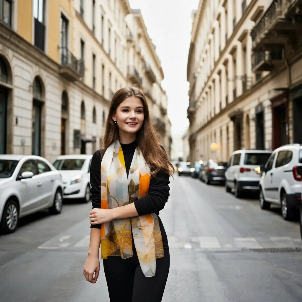Foulard Soie - MARIKO - Coeur de Foulard