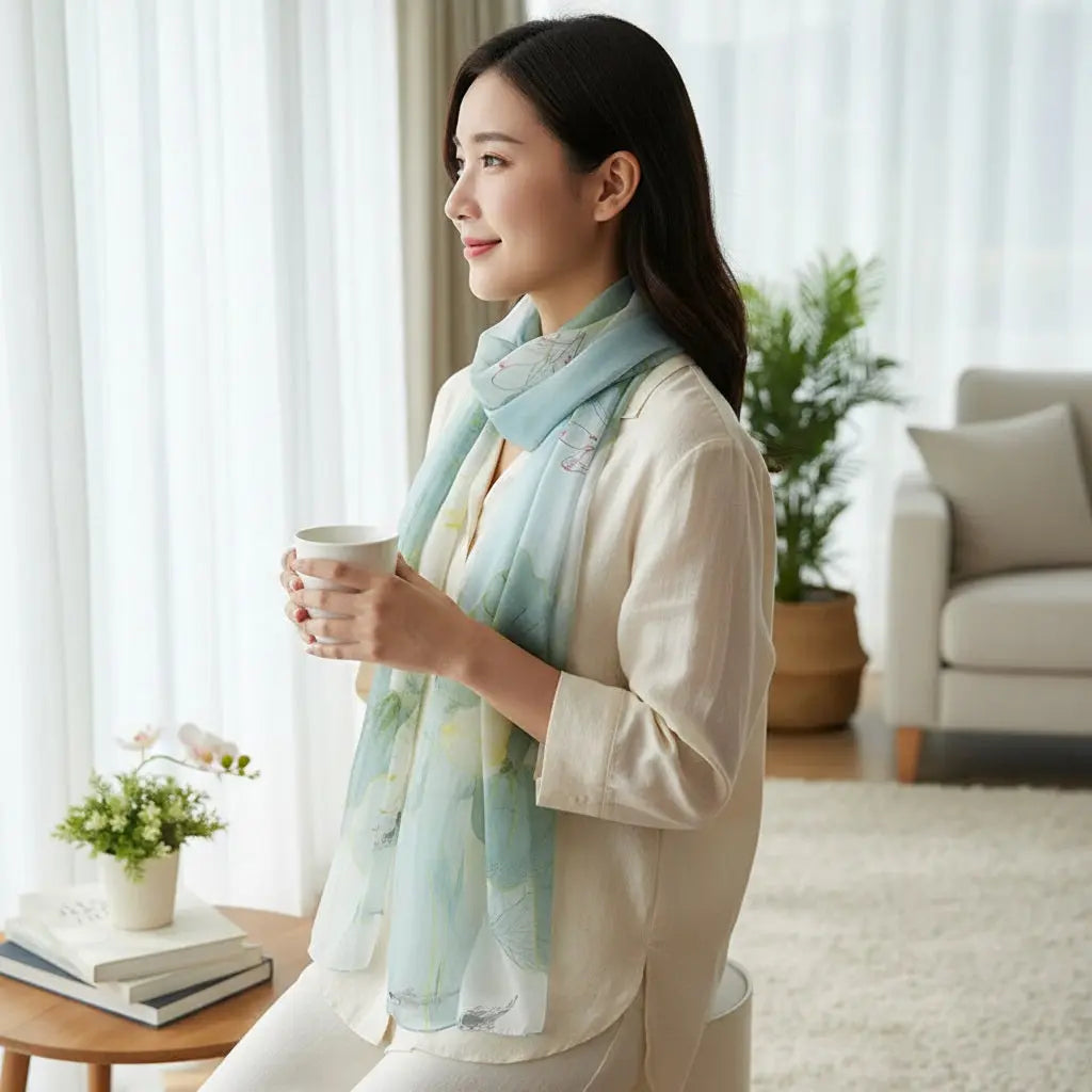 Foulard Soie - MEI Coeur de Foulard