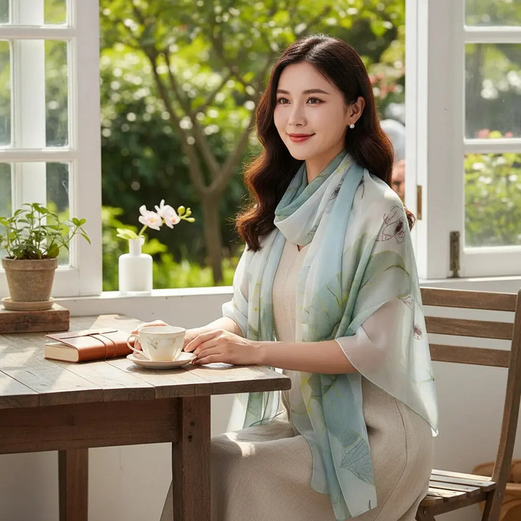 Foulard Soie - MEI Coeur de Foulard