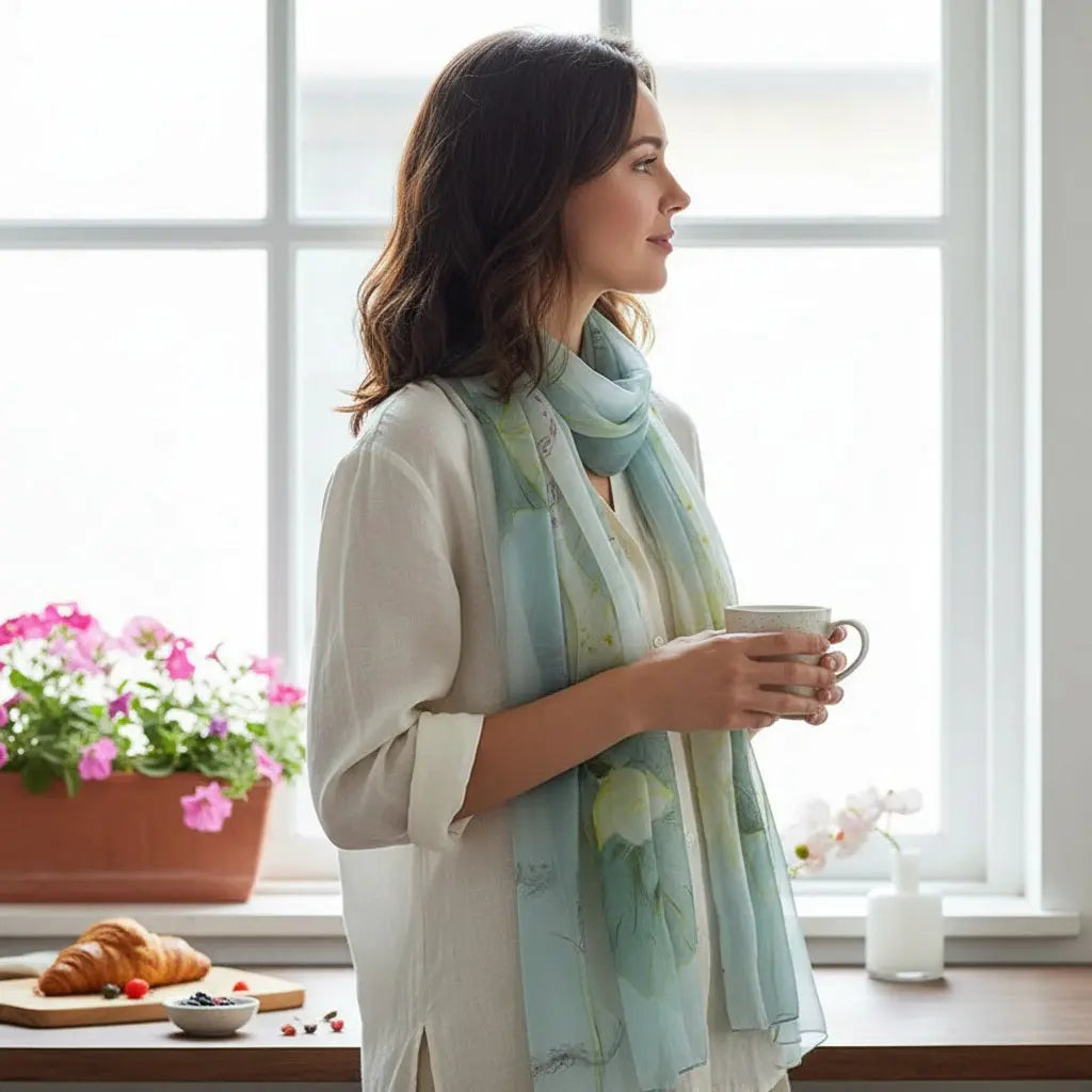 Foulard Soie - MEI Coeur de Foulard