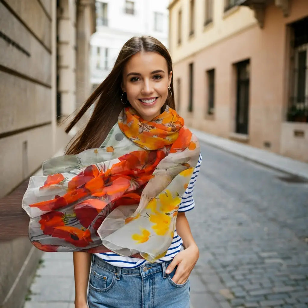 Foulard Soie - MIKA - Coeur de Foulard