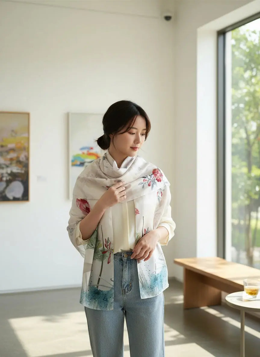 Foulard Soie - MIKI - Coeur de Foulard
