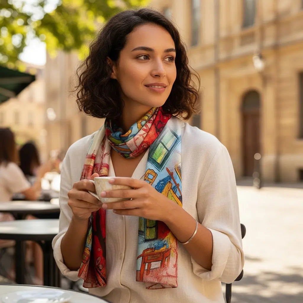 Foulard Soie - MINAMI - Coeur de Foulard