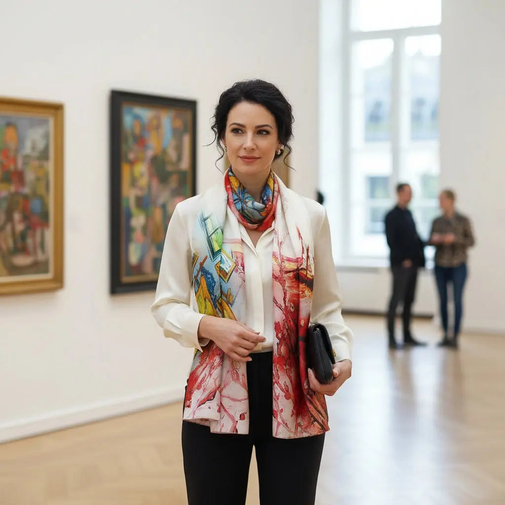 Foulard Soie - MINAMI - Coeur de Foulard