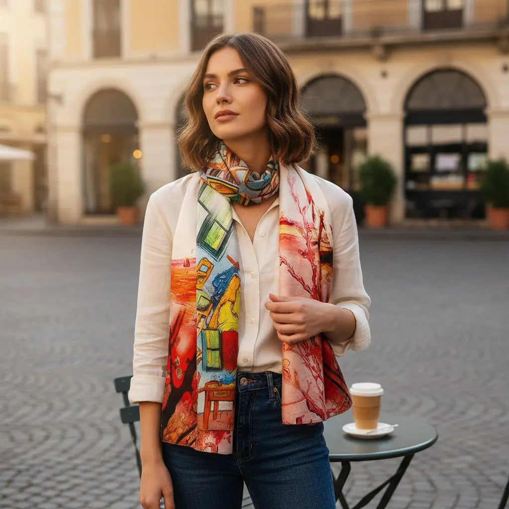 Foulard Soie - MINAMI - Coeur de Foulard