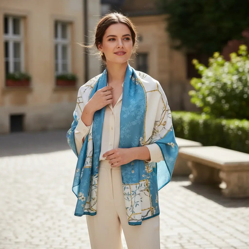 Foulard Soie - MIYUKI - Coeur de Foulard