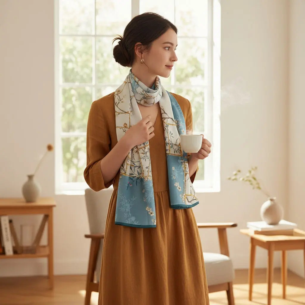 Foulard Soie - MIYUKI - Coeur de Foulard