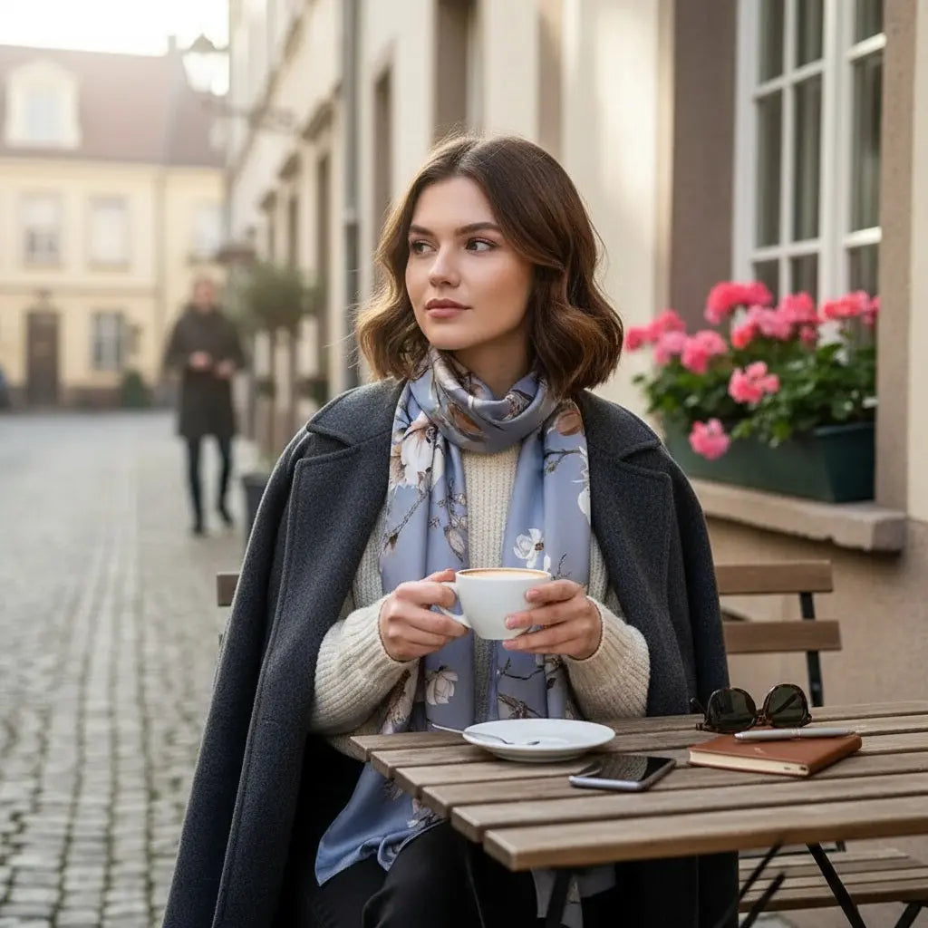 Foulard Soie - NANAMI - Coeur de Foulard