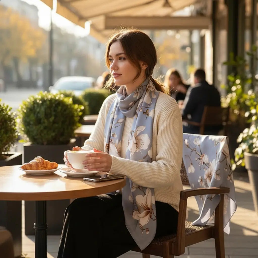 Foulard Soie - NANAMI - Coeur de Foulard