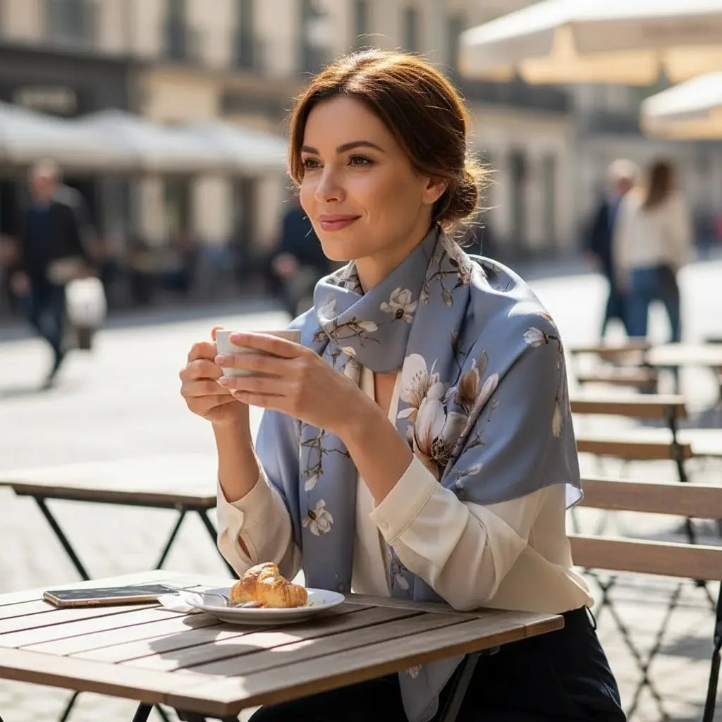 Foulard Soie - NANAMI - Coeur de Foulard