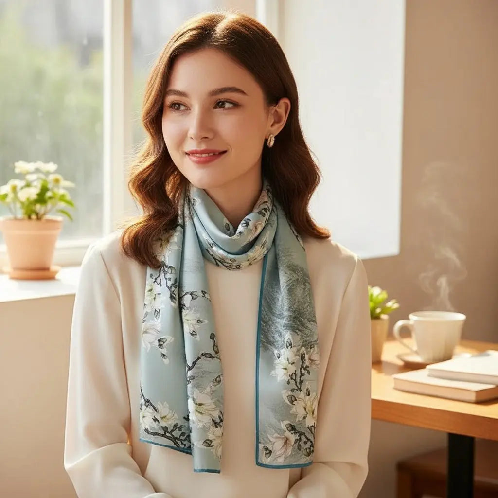Foulard Soie - NORIKO - Coeur de Foulard