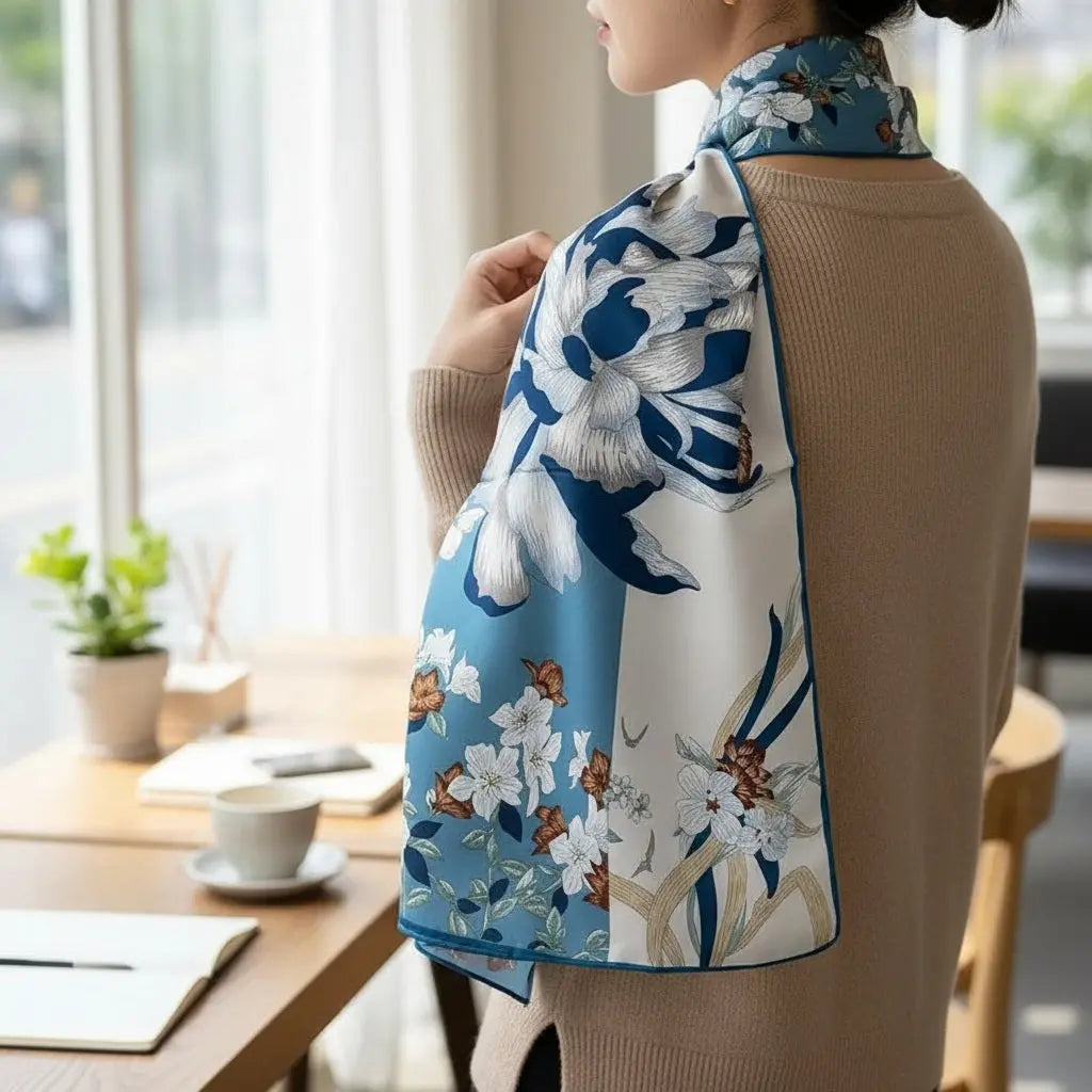 Foulard Soie - SAKI - Coeur de Foulard