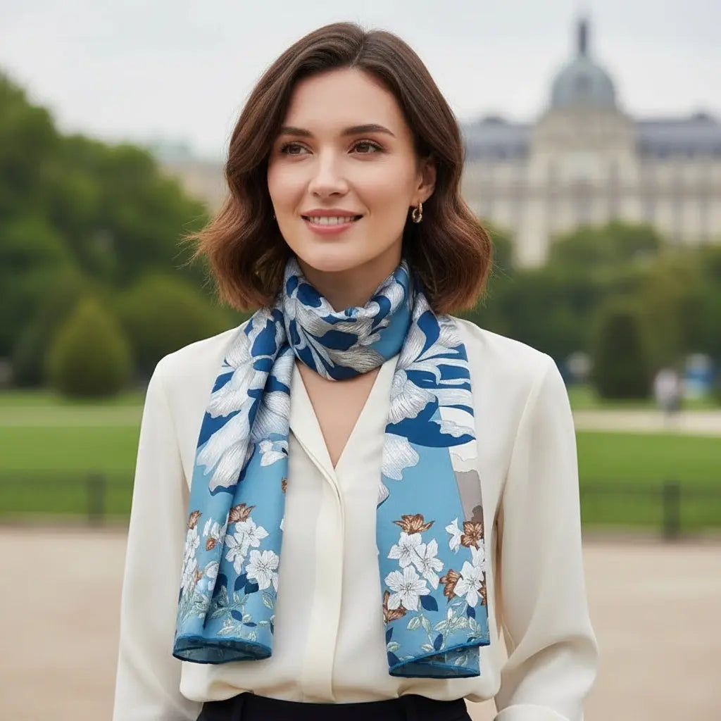 Foulard Soie - SAKI - Coeur de Foulard
