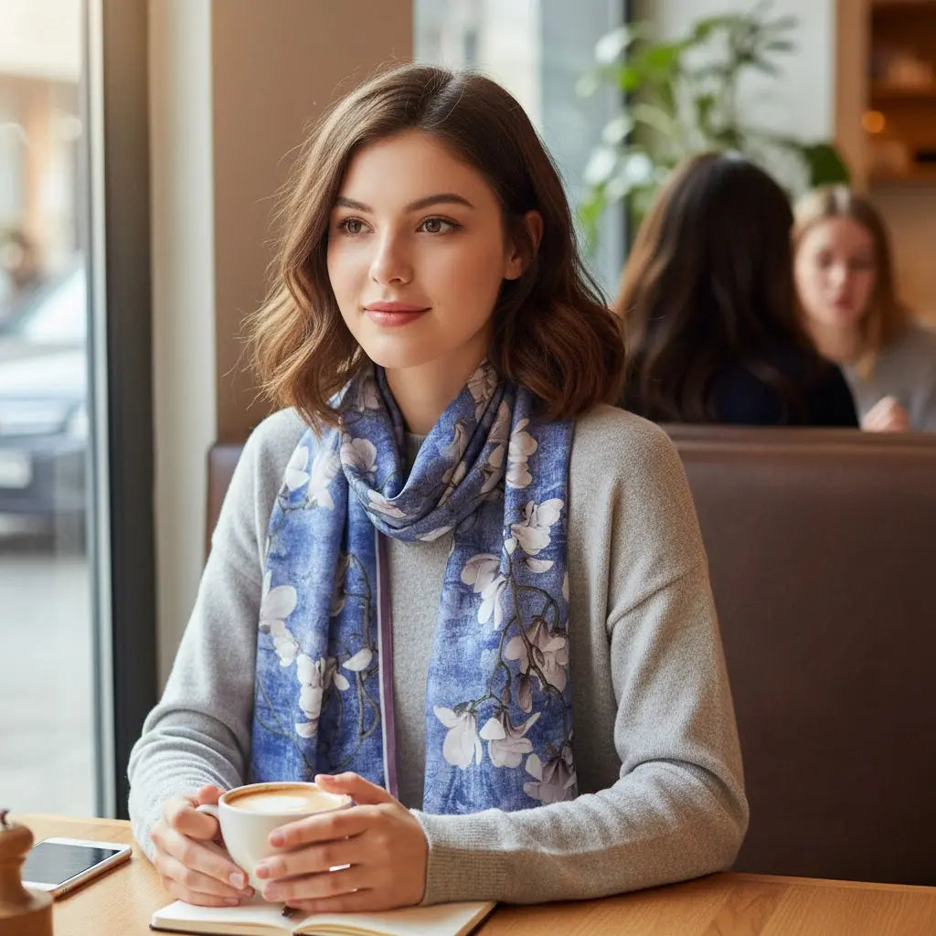 Foulard Soie - SHIZUKA - Coeur de Foulard
