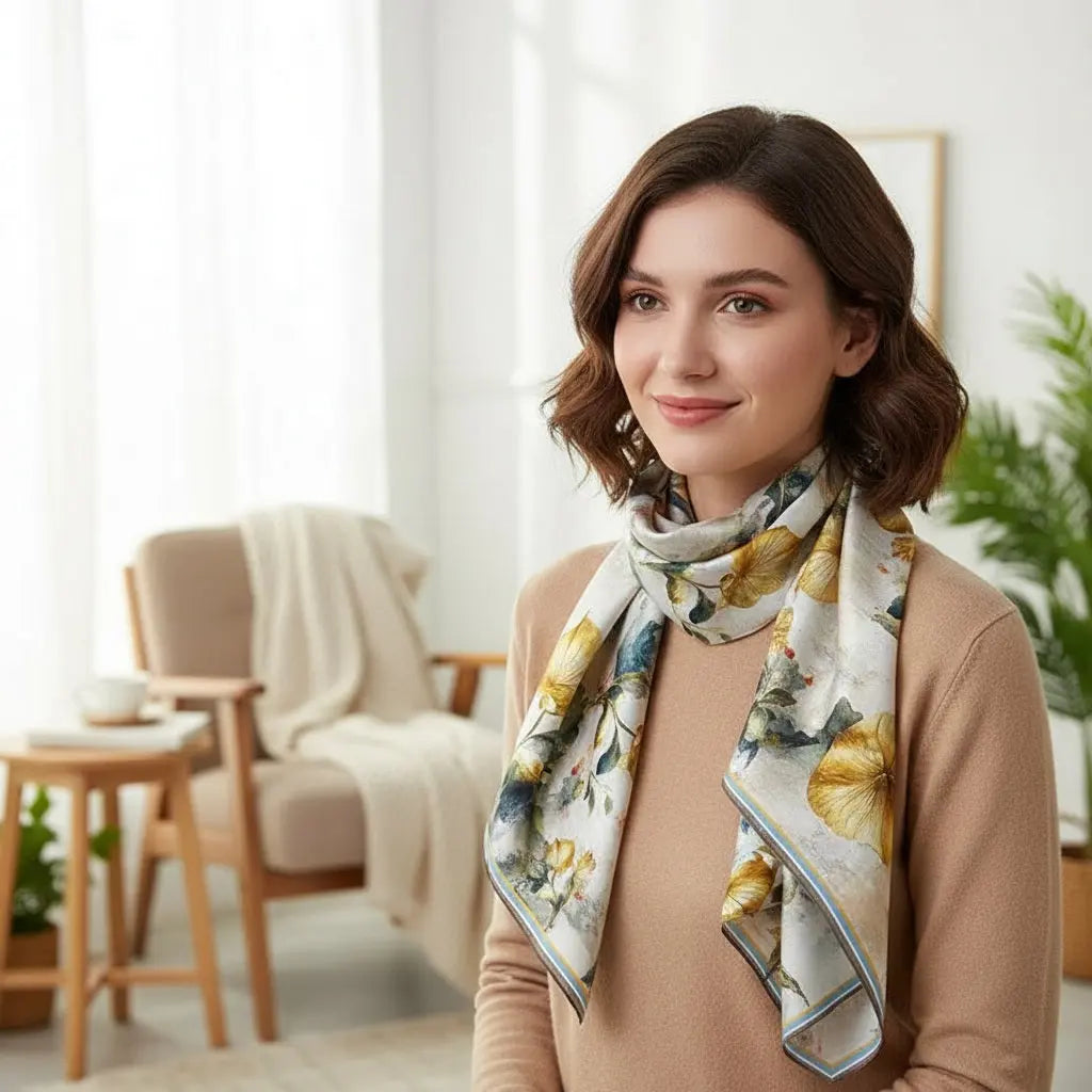 Foulard Soie - YUKI - Coeur de Foulard