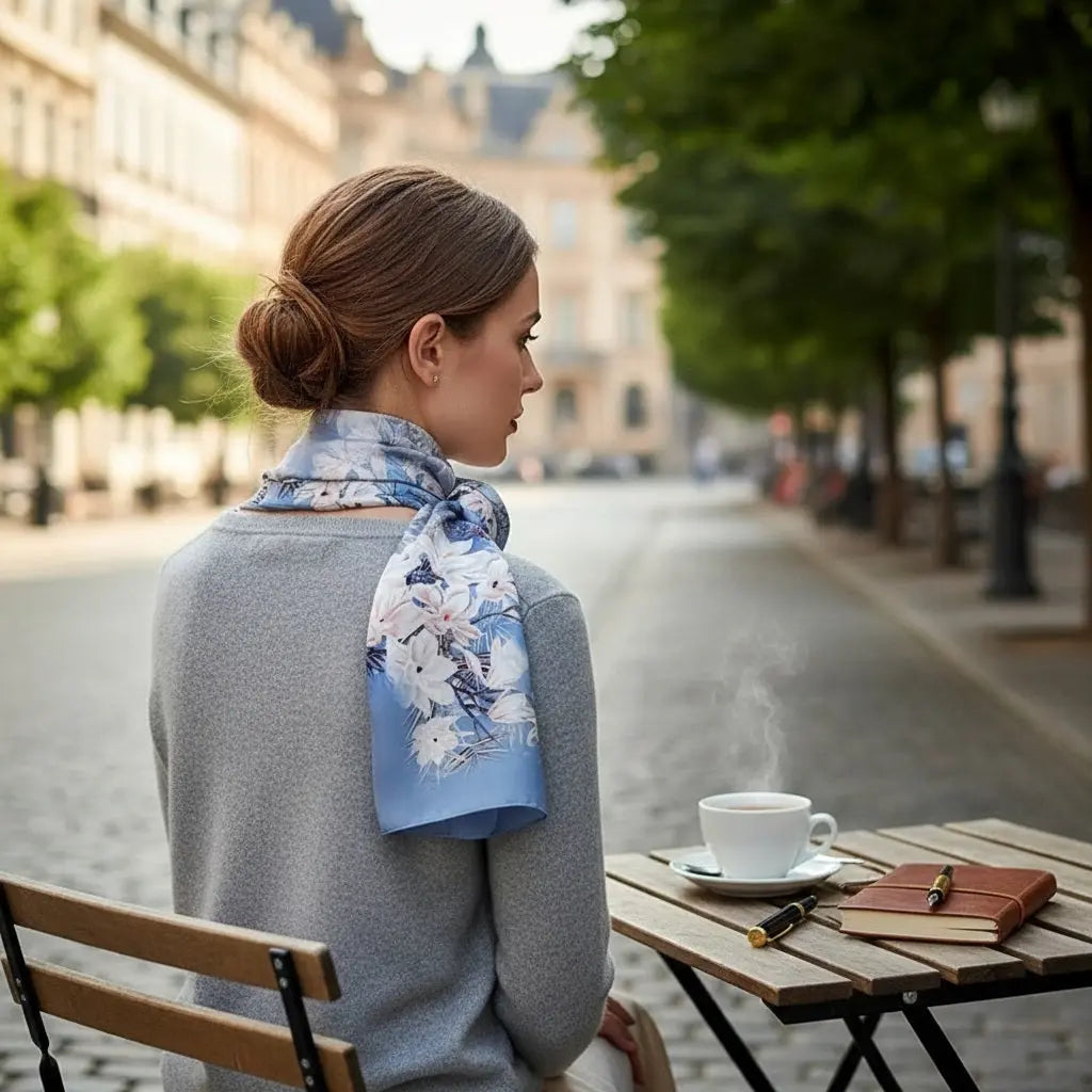 Foulard Soie - YUMIKO - Coeur de Foulard
