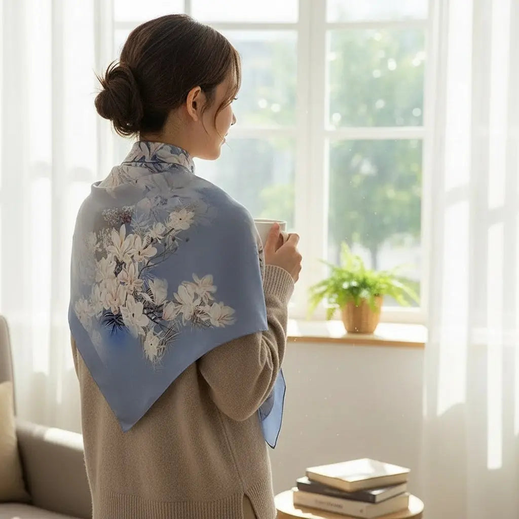 Foulard Soie - YUMIKO - Coeur de Foulard