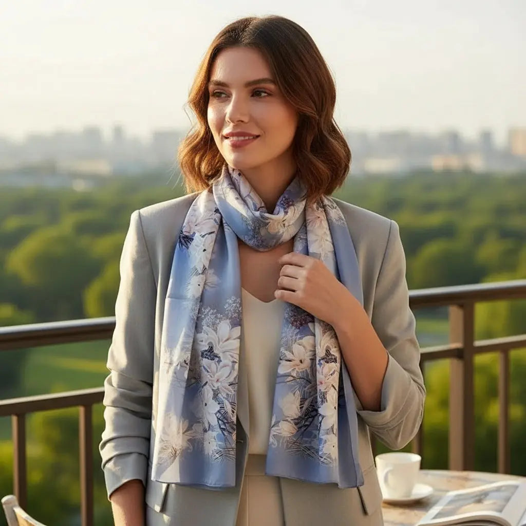 Foulard Soie - YUMIKO - Coeur de Foulard