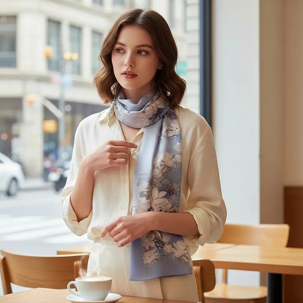 Foulard Soie - YUMIKO - Coeur de Foulard