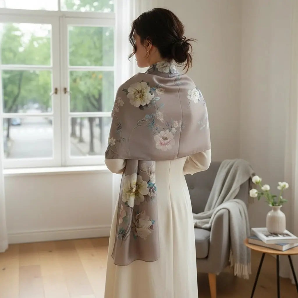 Foulard Soie - YURIKO - Coeur de Foulard