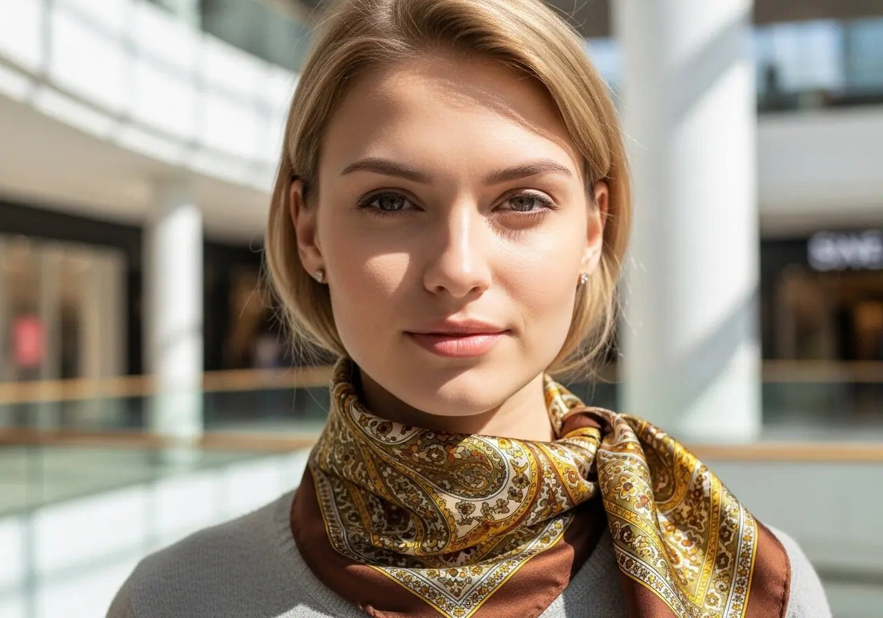 Foulard carré CAMILA - Coeur de Foulard