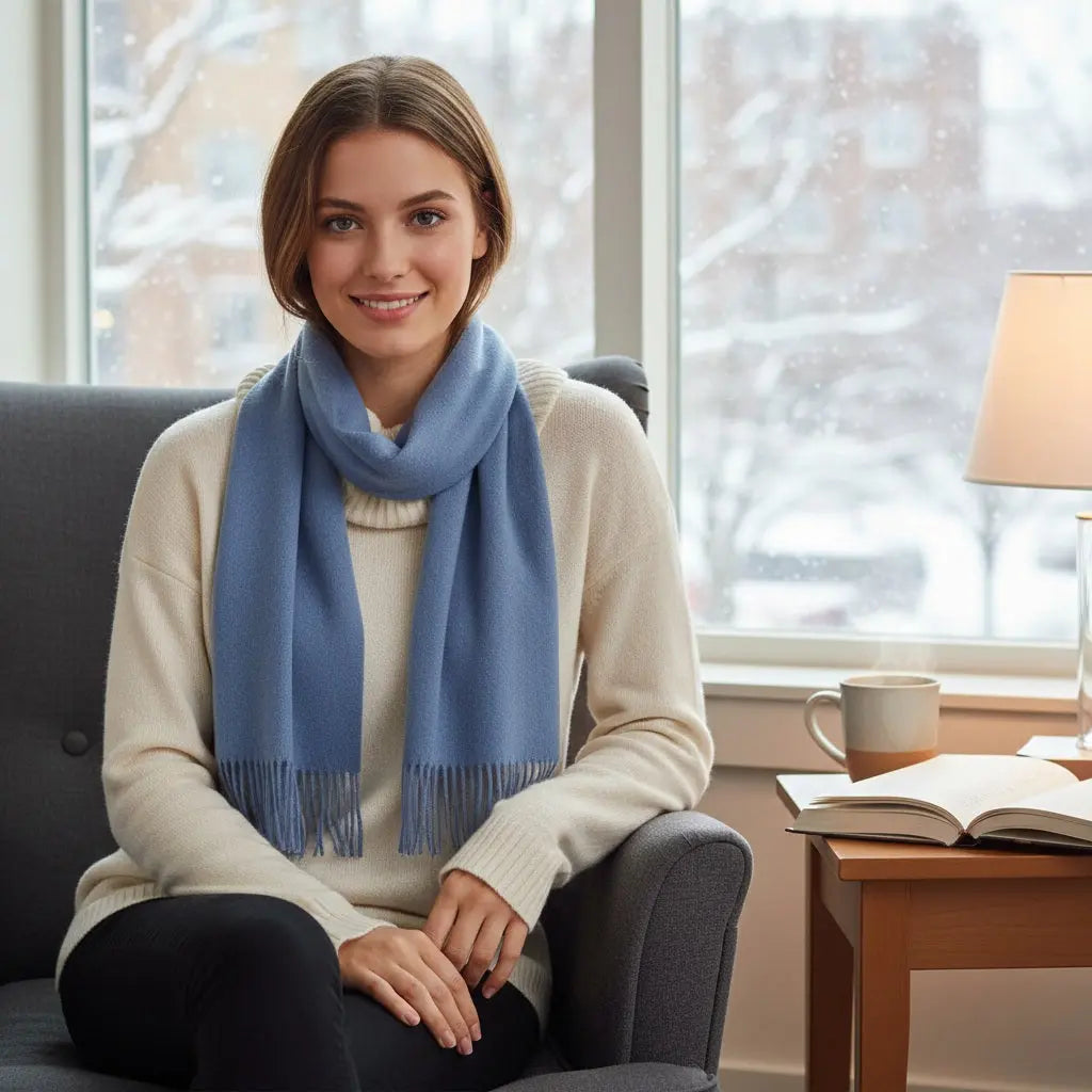 Grande écharpe femme GUNN - Coeur de Foulard
