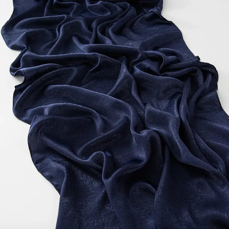 Hijab bleu foncé - ABIR - Coeur de Foulard