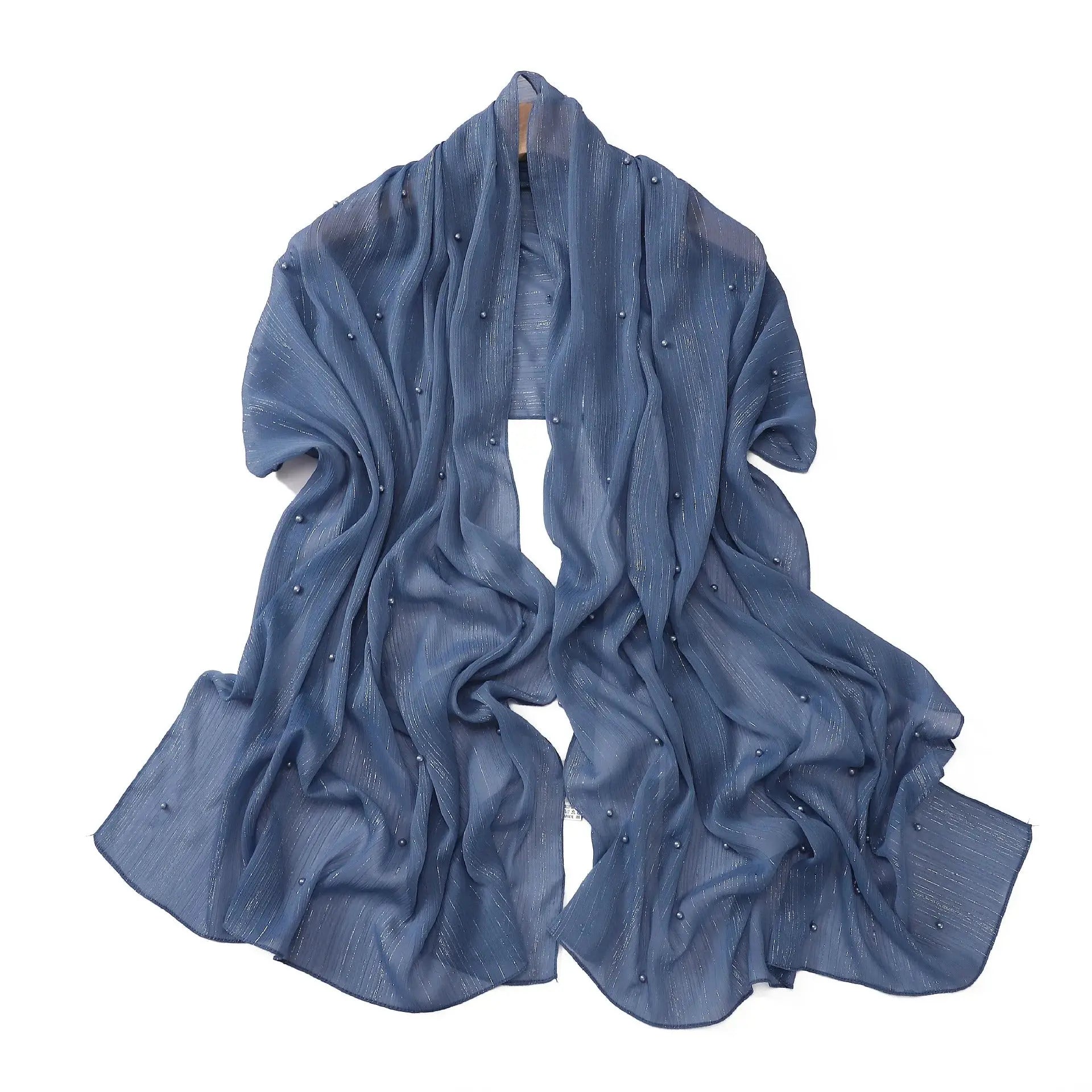 Hijab bleu - HASNA - Coeur de Foulard