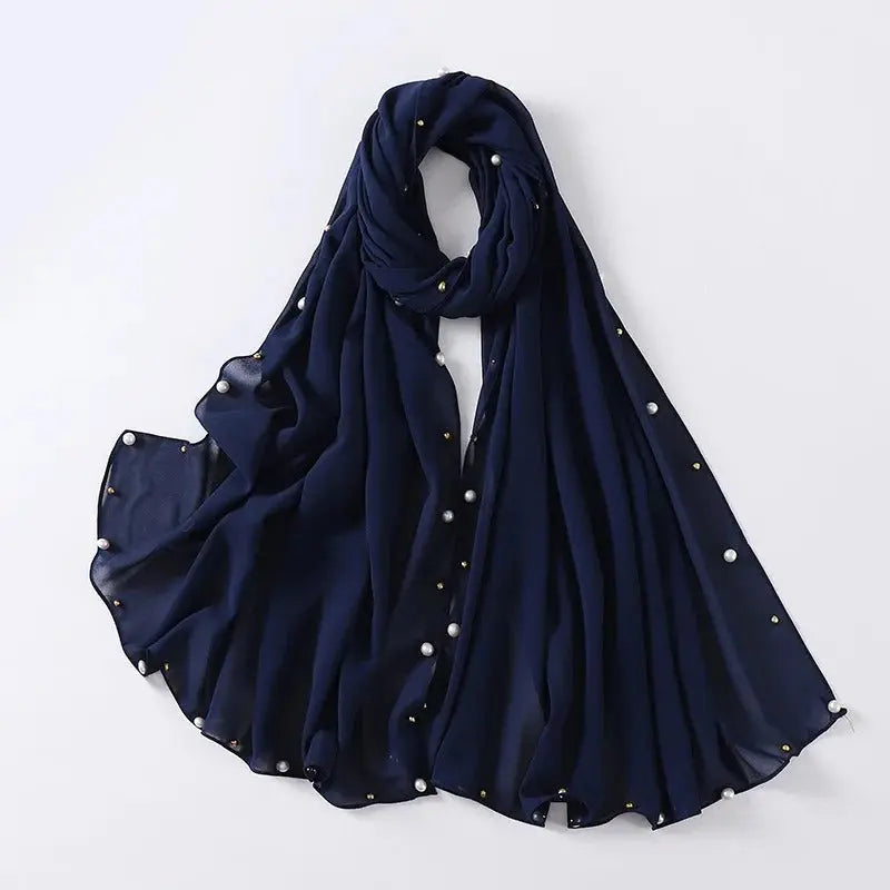 Hijab femme bleu marine - IMAN - Coeur de Foulard