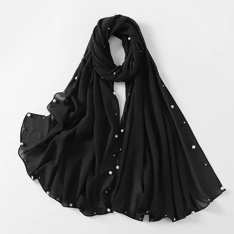 Hijab femme noir - IKRAM - Coeur de Foulard
