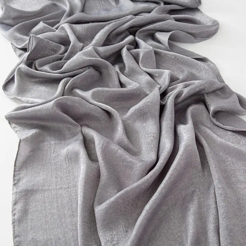 Hijab gris - AFAF - Coeur de Foulard