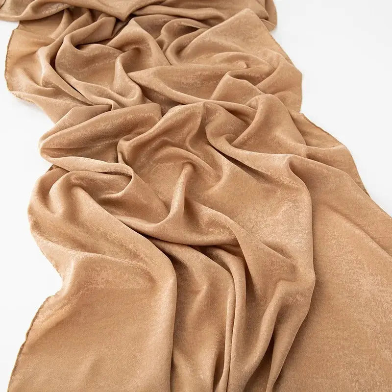 Hijab marron clair - AFRAA - Coeur de Foulard