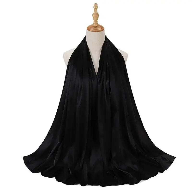 Hijab noir - EBTISAM - Coeur de Foulard