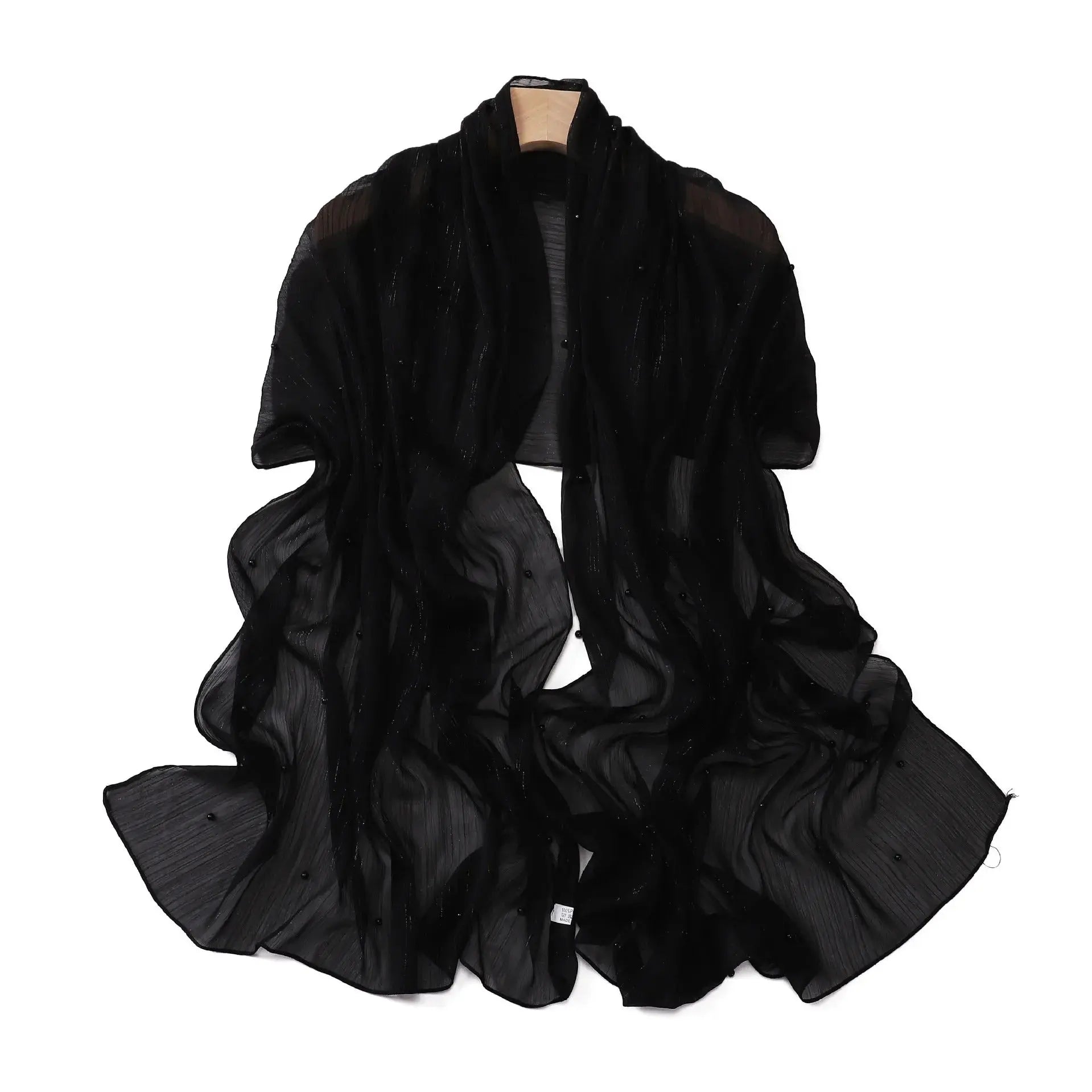 Hijab noir - HIND - Coeur de Foulard