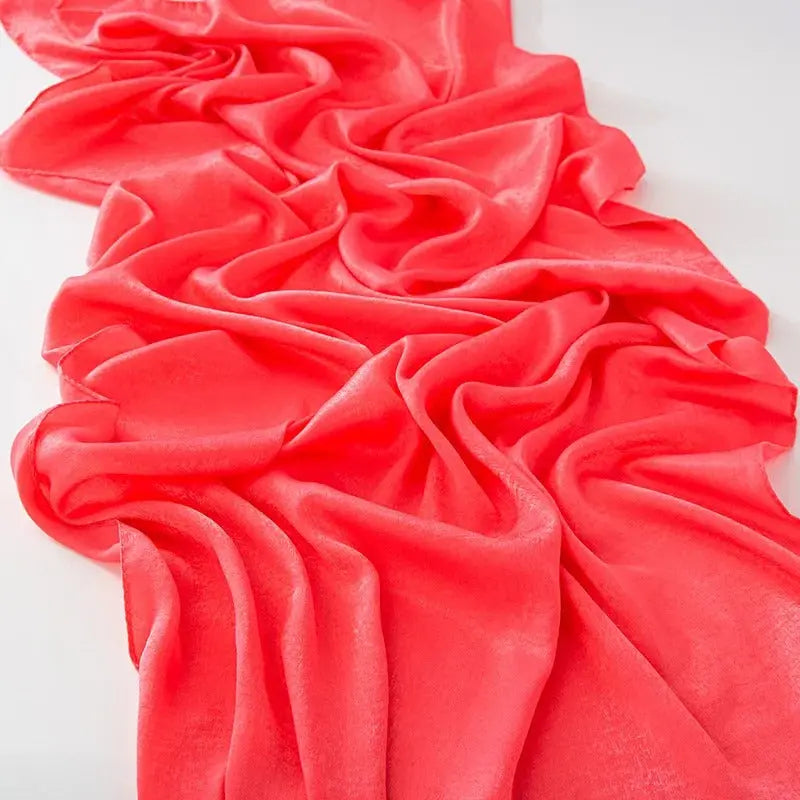 Hijab rose orangé - ALEYNA - Coeur de Foulard