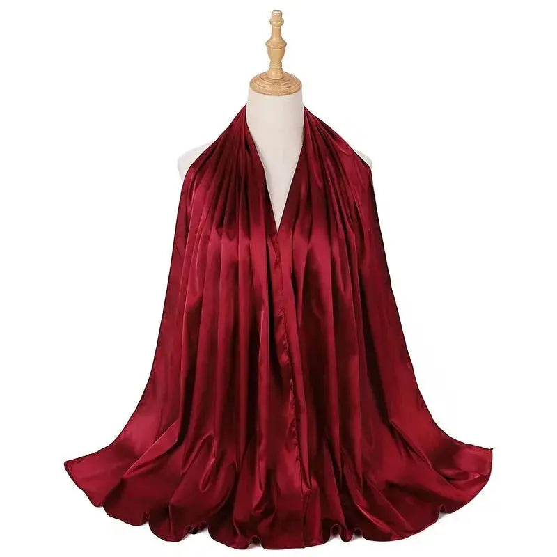 Hijab rouge bordeaux - DANA - Coeur de Foulard