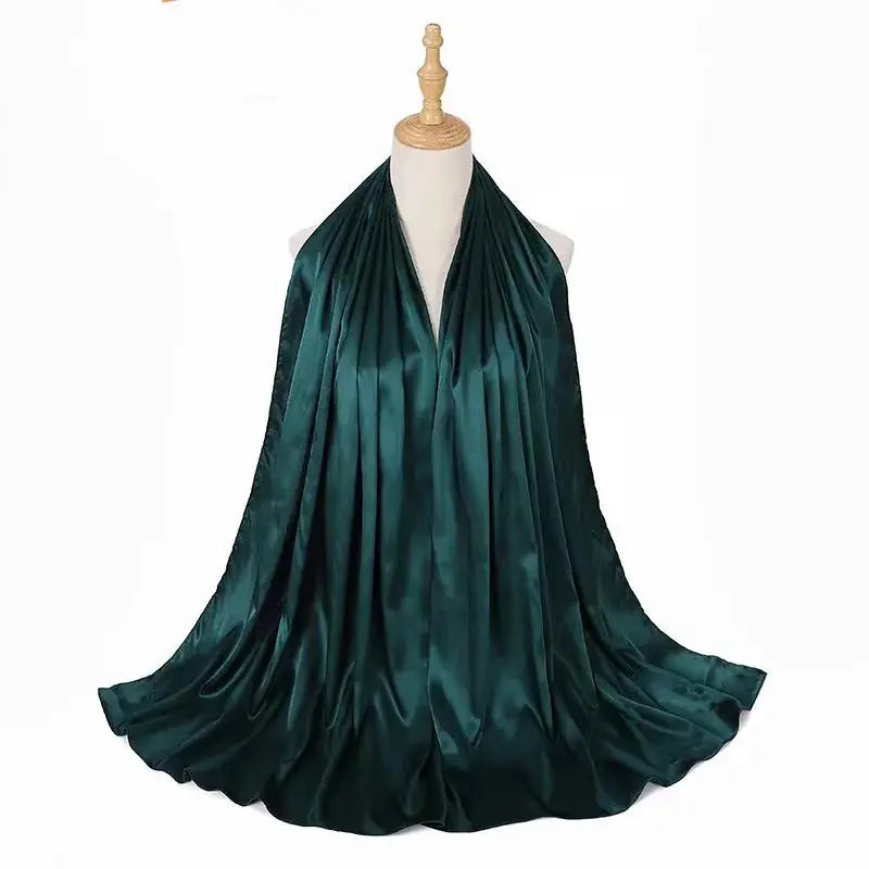 Hijab vert foncé - CHAHRAZAD - Coeur de Foulard