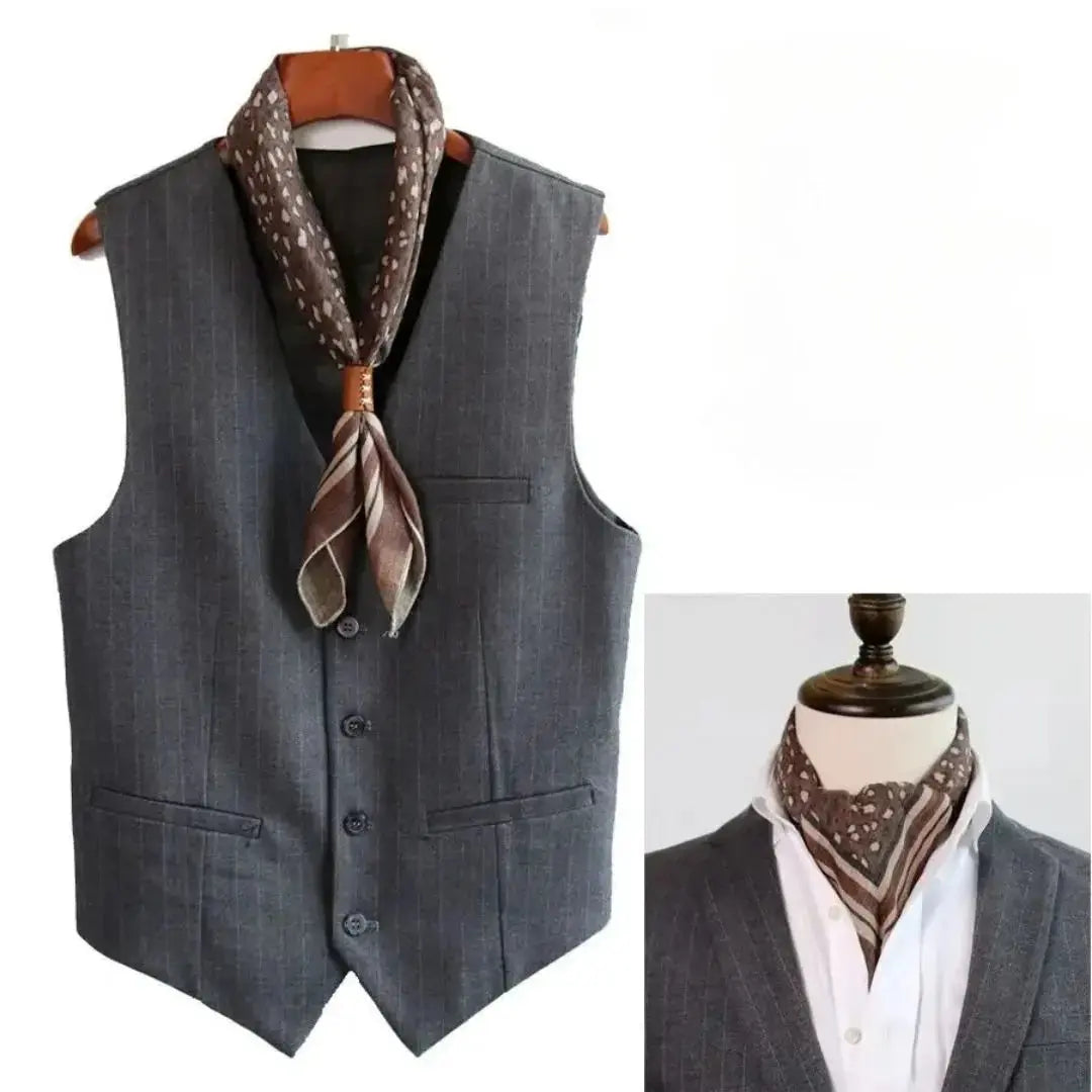 Foulard Homme Carré Gaspard Coeur de Foulard