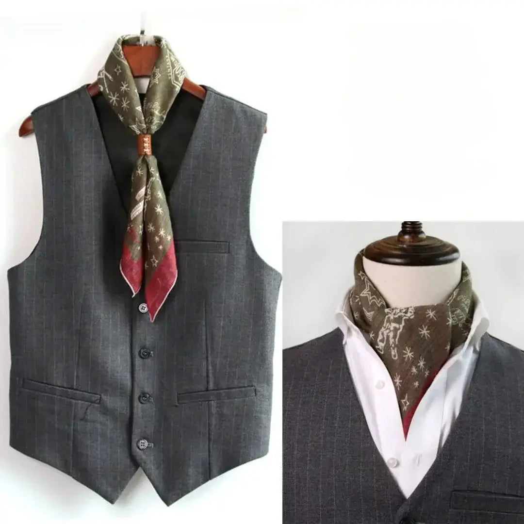 Foulard Homme Carré Henri Coeur de Foulard