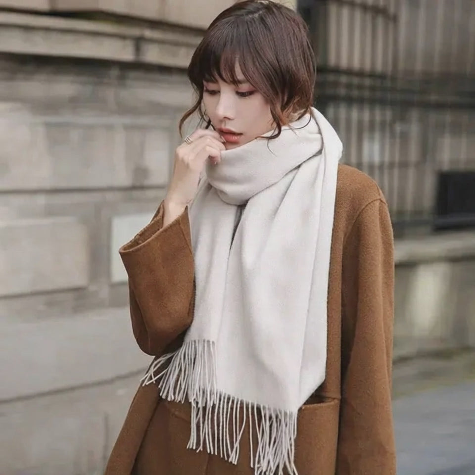 Echarpe en laine femme INGRID - Coeur de Foulard