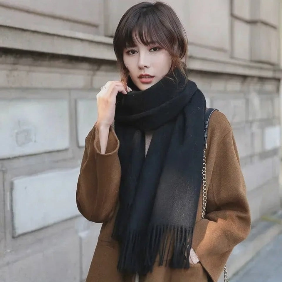 Echarpe en laine femme HILDA - Coeur de Foulard