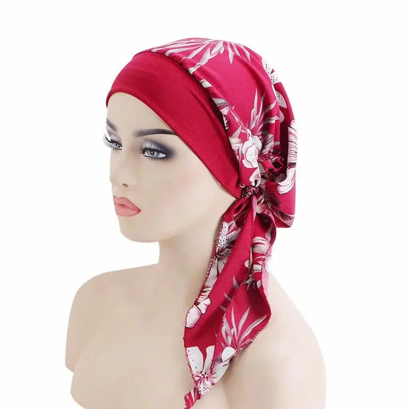 Foulard chimio rouge Dina coeur de Foulard