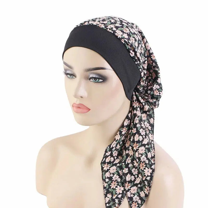 Foulard Cheveux Femme Chimio Geraldine Coeur de Foulard