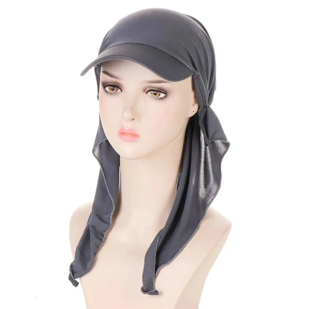 Foulard Chimio Casquette Femme Gris Dorothée Coeur de Foulard