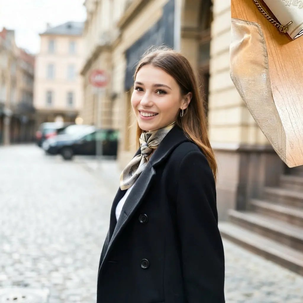 Carré de Soie - ADELHEID - Coeur de Foulard