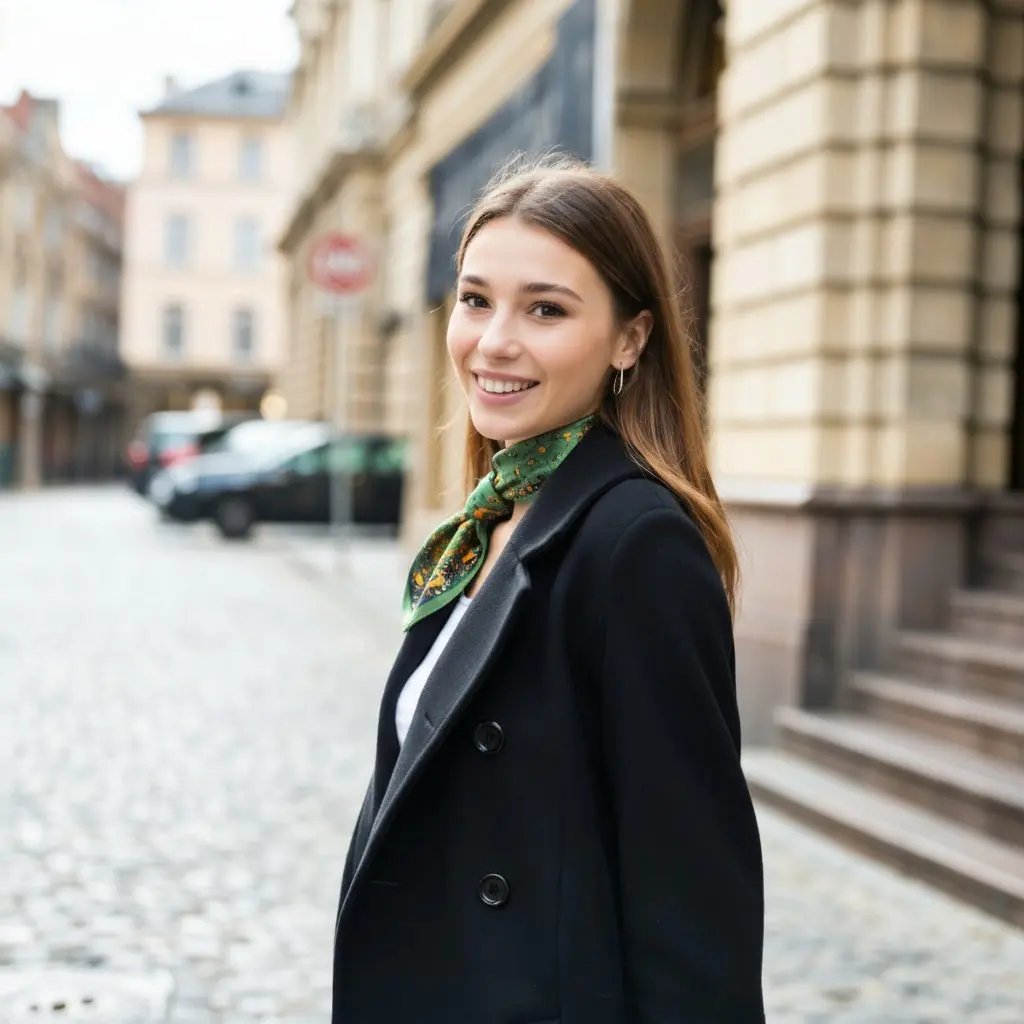 Carré de Soie - AGNES - Coeur de Foulard