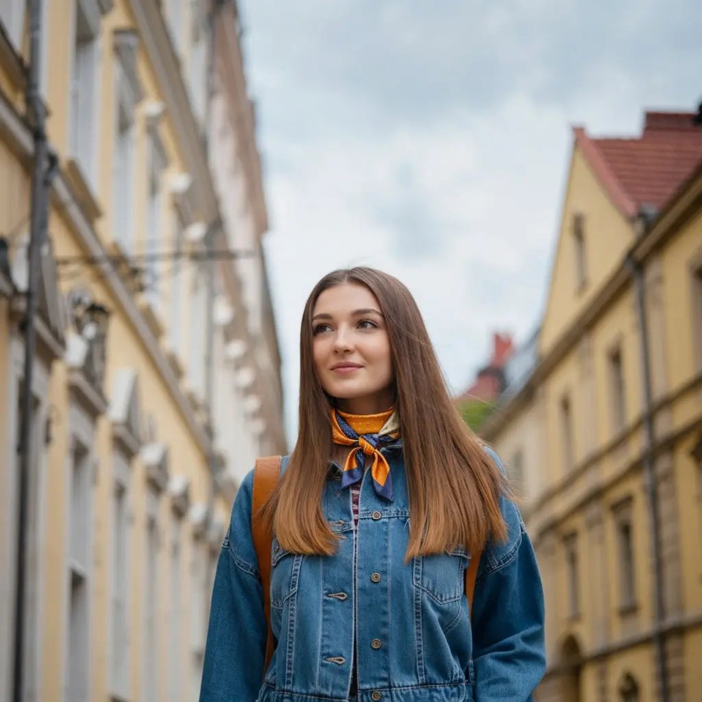 Carré de Soie - ANNIKA - Coeur de Foulard